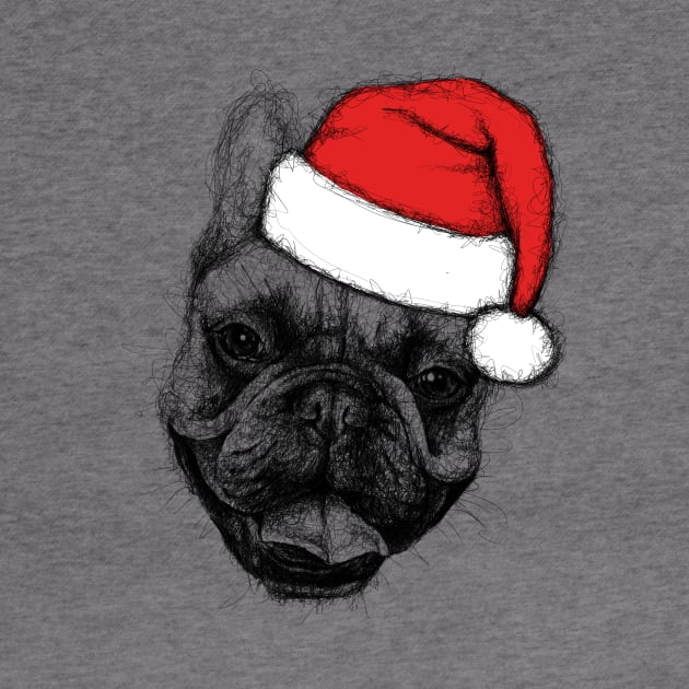 Christmas Dog. Scribble Art. by Gorskiy